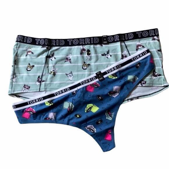 NEW torrid dog boy short/thong panties 4X - Picture 2 of 10
